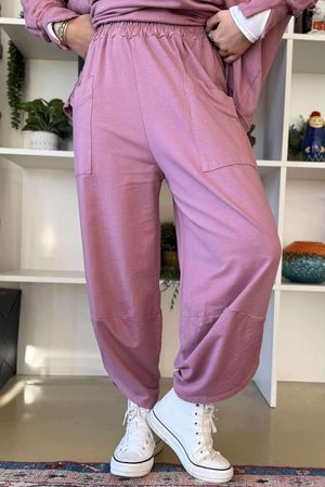 Lagen Shelby Sweatshirt Barrel Pant Indian Pink /2